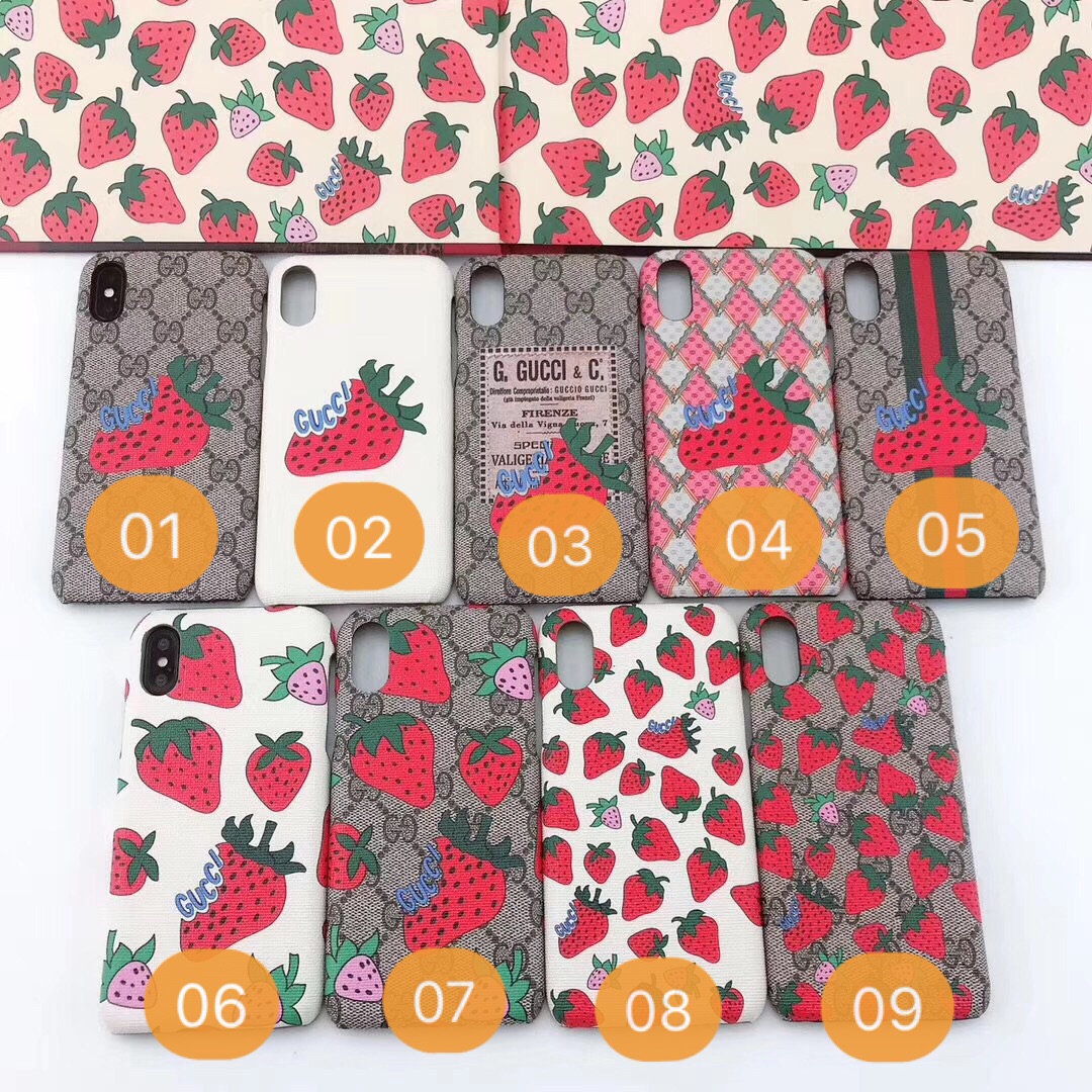 Strawberry Gucci Iphone Cases Covers For Iphone 11 Xr Xs Max