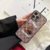 Gucci-GG Bee Designer iPhone 16 15 Pro Max Leather Case