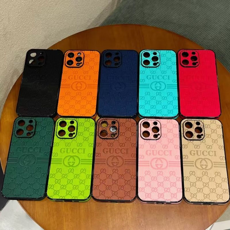 Gucci Leather Case For iPhone 16 Pro Max With GG Logo Case