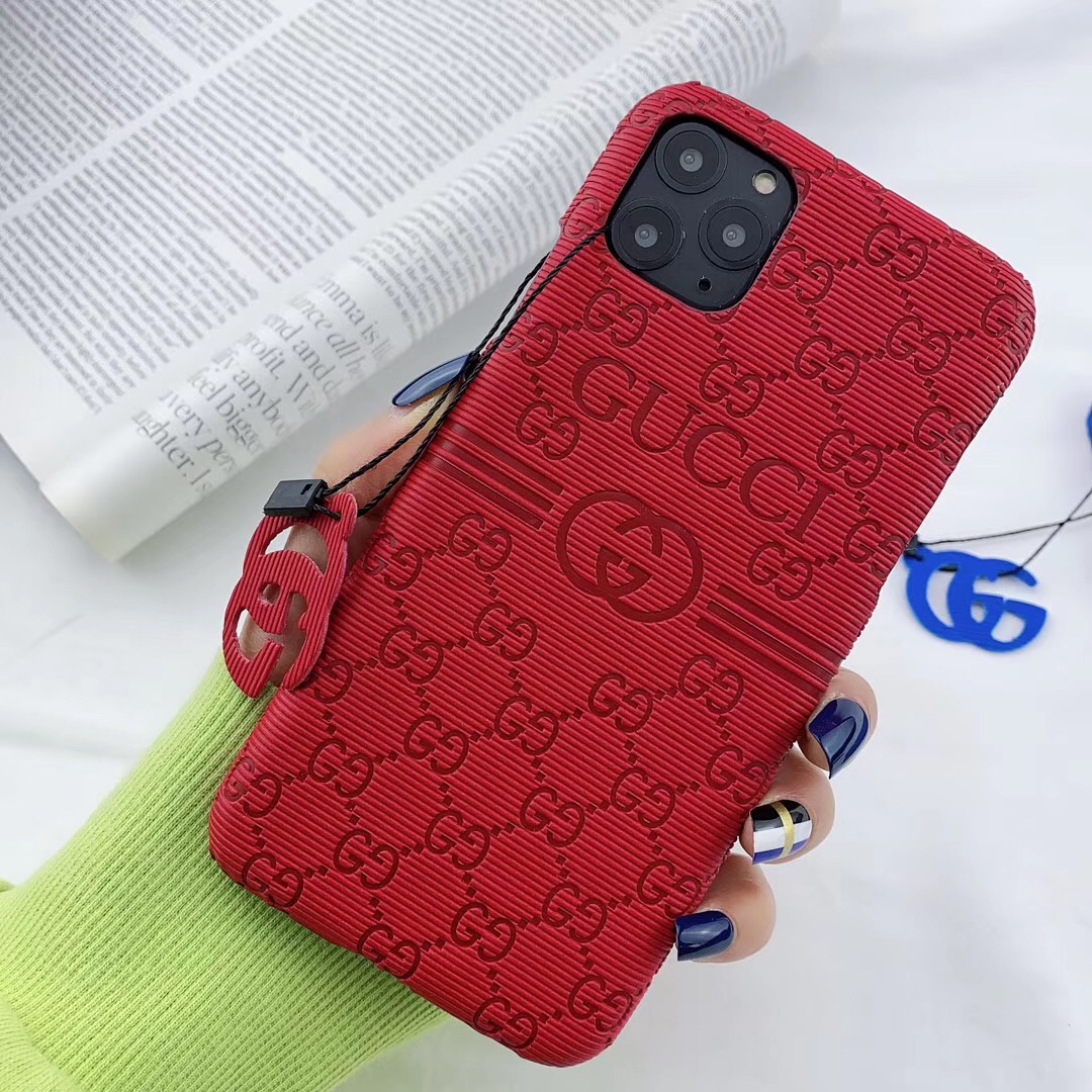 Gucci Leather Case For iPhone GG Leather Phone Cases