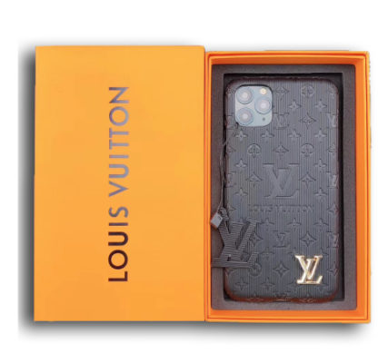Louis Vuitton Leather iPhone 12 Case LV iPhone 11 Pro Max Cover
