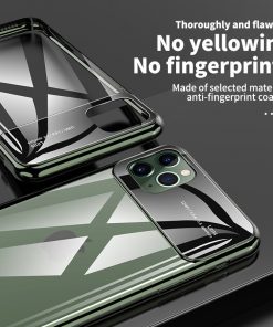 For iPhone 11 Pro Max Case Luxury Mirror Glass Phone Case i Phone X XS XR MAX ProMax Shockproof Back Cover For iPhone 7 8 Plus