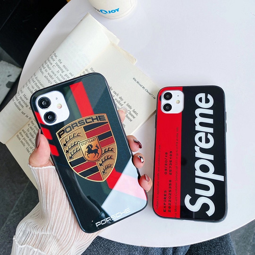 Supreme Phone Case iPhone 11 Pro Max Back Cover Tempered Glass Protector  Mirror Cases SUP Superme Supreme Design iPhone 11 Pro Max Case
