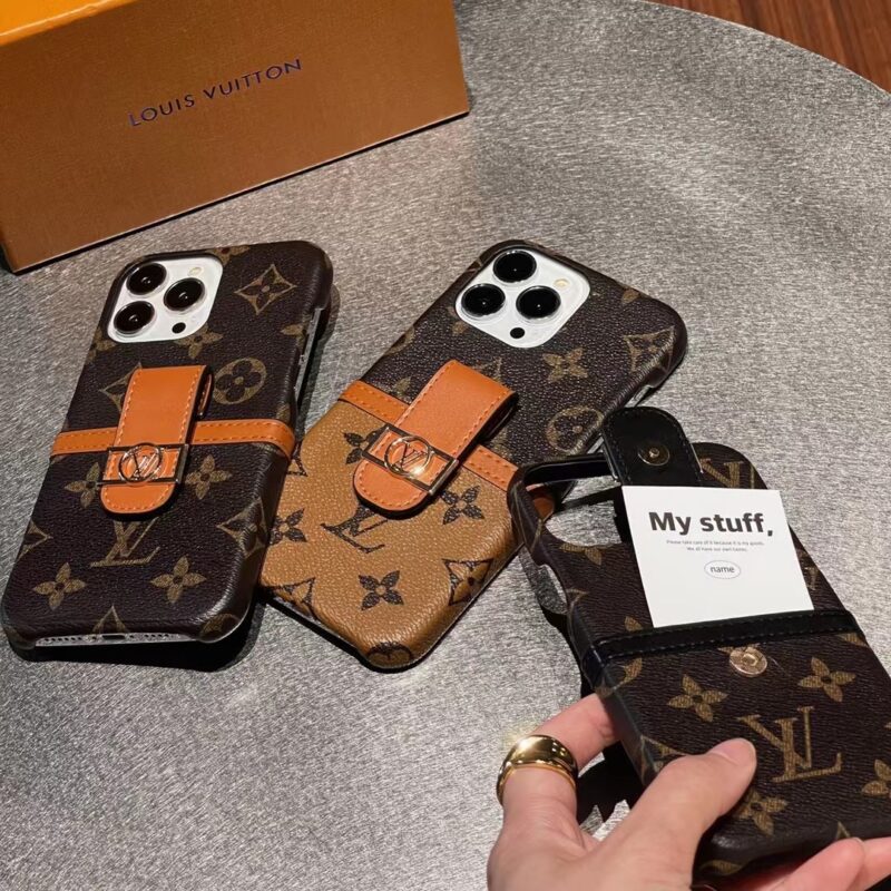 Louis Vuitton iPhone 14 Pro Max Leather Case
