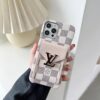 Louis Vuitton iPhone 17 16 Pro Max Leather Case With Card Holder Wallet