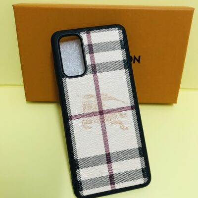 Burberry-Samsung S25 S24 S23 Ultra Leather Phone Case