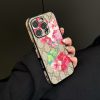 Gucci-Floral iPhone 16 17 Pro Max Case Flower Designer Leather Phone Case