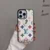 LV iPhone 14 Pro Leather Wallet Card Holder Case