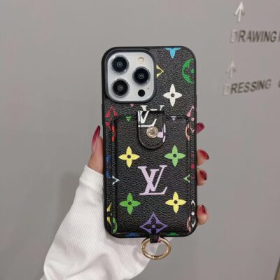 Louis Vuitton Case iPhone 16 Pro Max Case with Card Holder Wallet