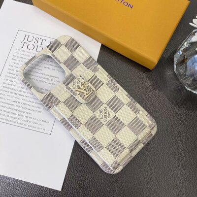 Louis-Vuitton iPhone 16 Pro Max LV Case With Card Holder Wallet