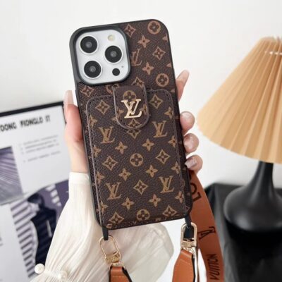 Louis Vuitton iPhone 16 17 Pro Max Case with Card Holder Wallet Case