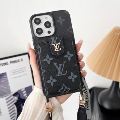 Louis Vuitton iPhone 17 Pro Max Case with Card Holder Wallet Case