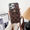 Louis Vuitton iPhone 15 16 17 Pro Max Case with Credit Card Holder Wallet