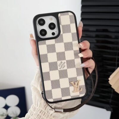Louis Vuitton iPhone 17 16 15 14 Pro max Case With Hand Strap