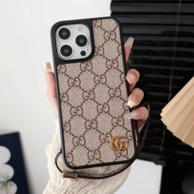 Gucci iPhone 16 Pro Max Case With Hand Strap Holder