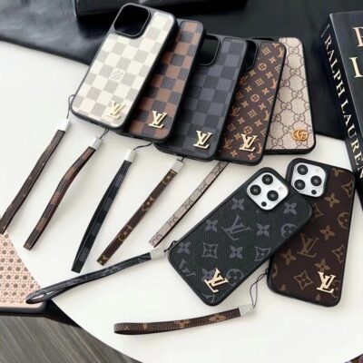 Louis Vuitton-LV Cases iPhone 17 16 15 Pro Max Case With Hand Strap