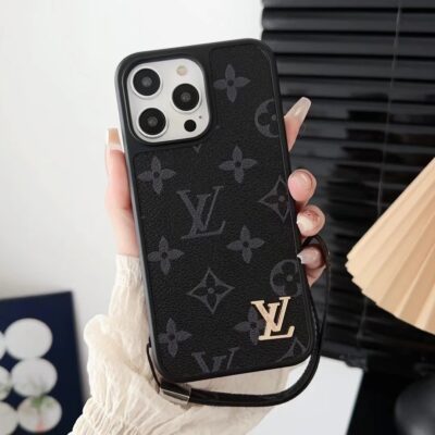 Louis Vuitton iPhone 16 17 Pro Max Case With Leather Handle Strap