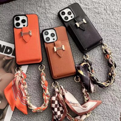 Hermes iPhone 16 Case With Card Slot And Strap