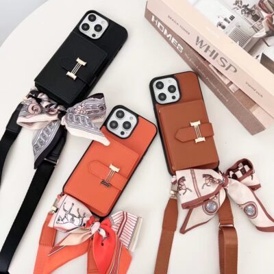 iPhone 16 Pro Max case Hermes Design With Strap