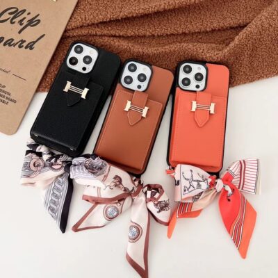 Hermes iPhone 16 Pro Max Case With Strap And Card Holder