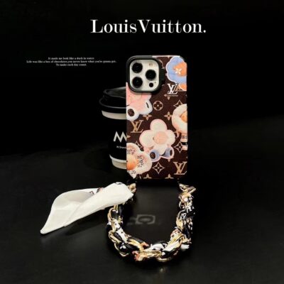 Louis Vuitton Hanging Chain Strap Case For iPhone 15