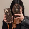 Louis Vuitton iPhone 17 16 Pro Max Coque Case With Card Holder