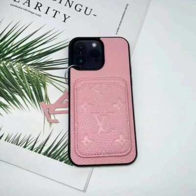 Louis Vuitton LV Leather iPhone 16 Pro Max Case