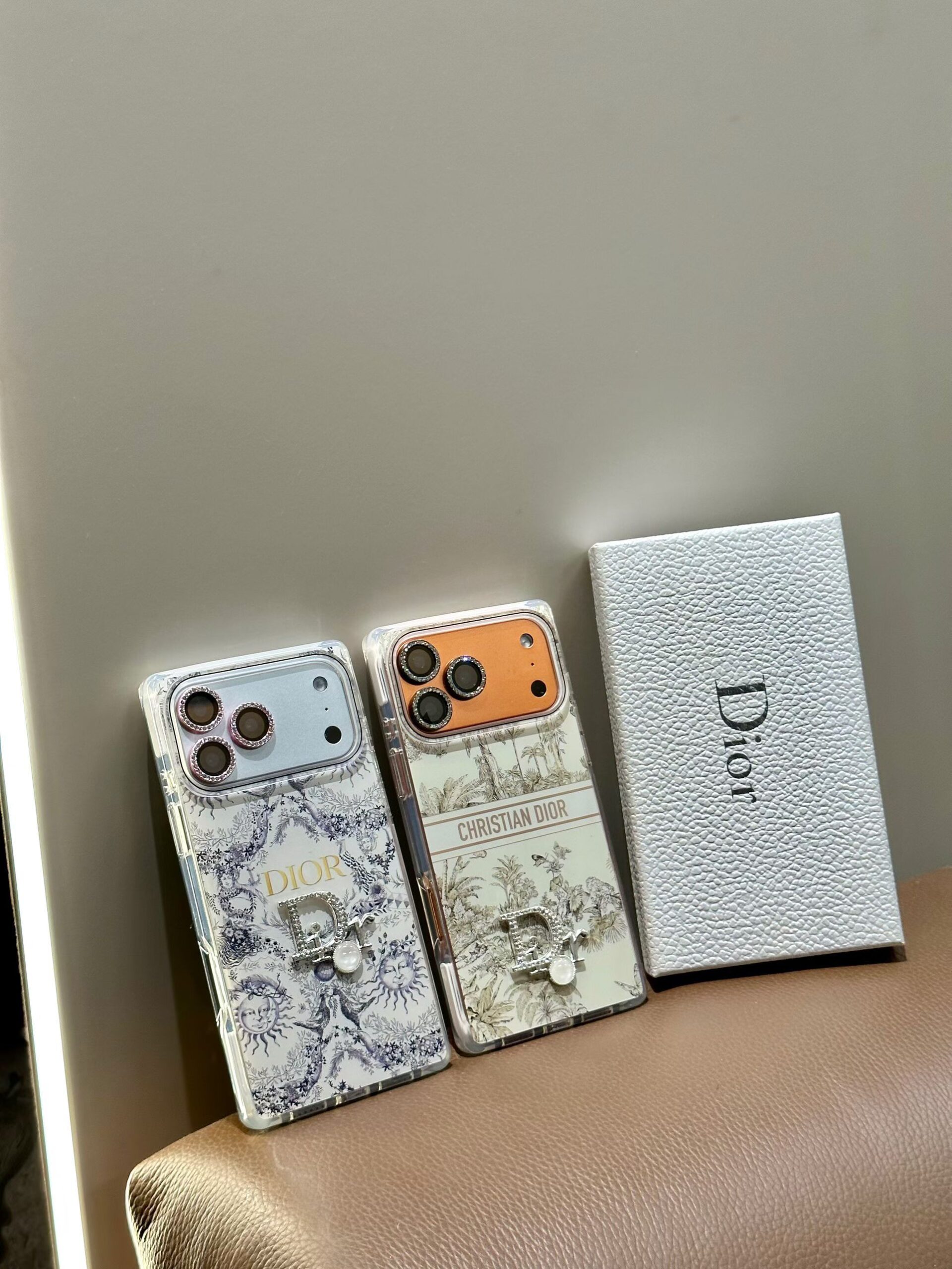 Christian Dior Paris Leather iPhone 17 Pro Max Case With Logo |