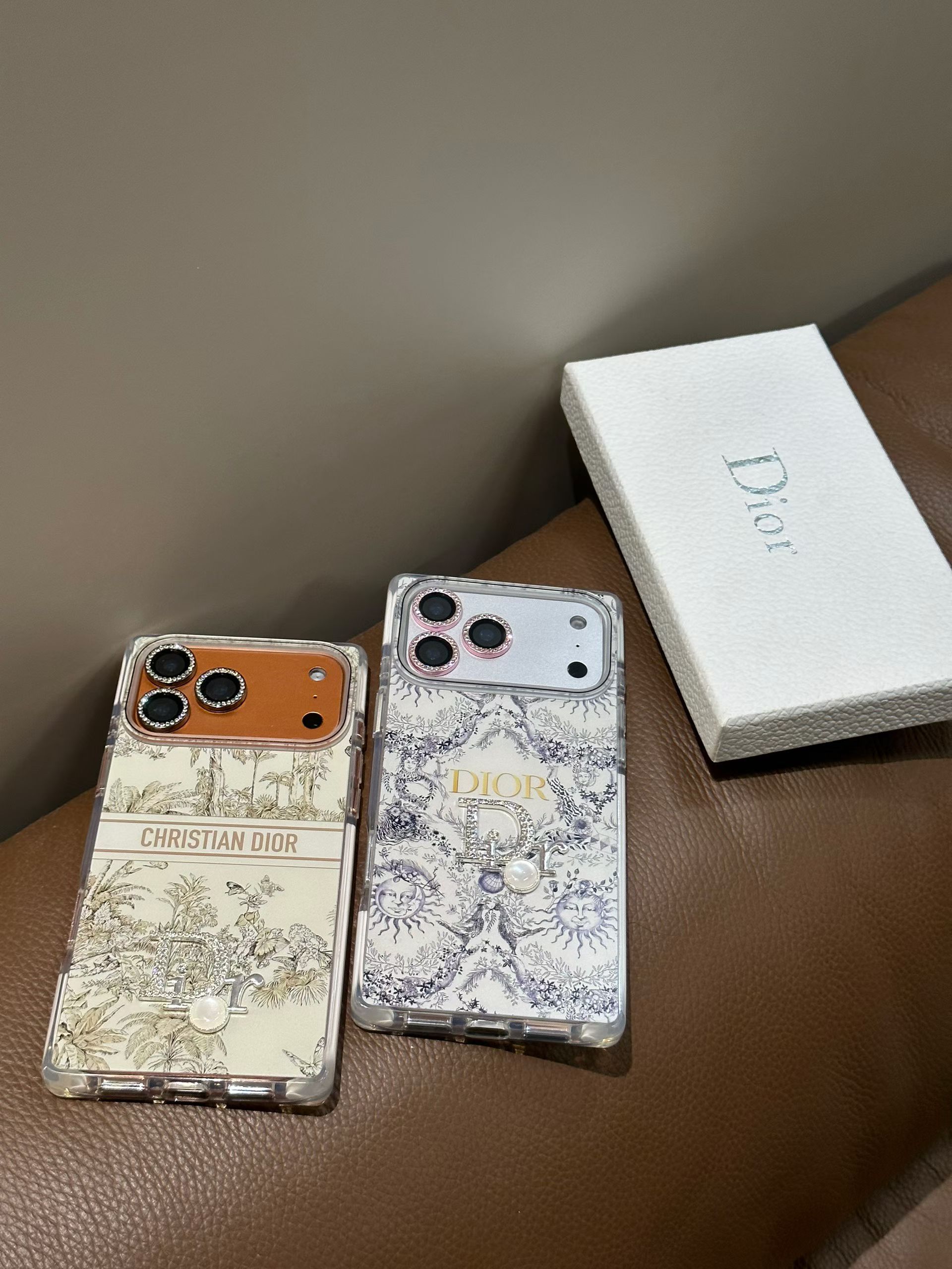 Christian Dior Paris Leather iPhone 17 Pro Max Case With Logo |