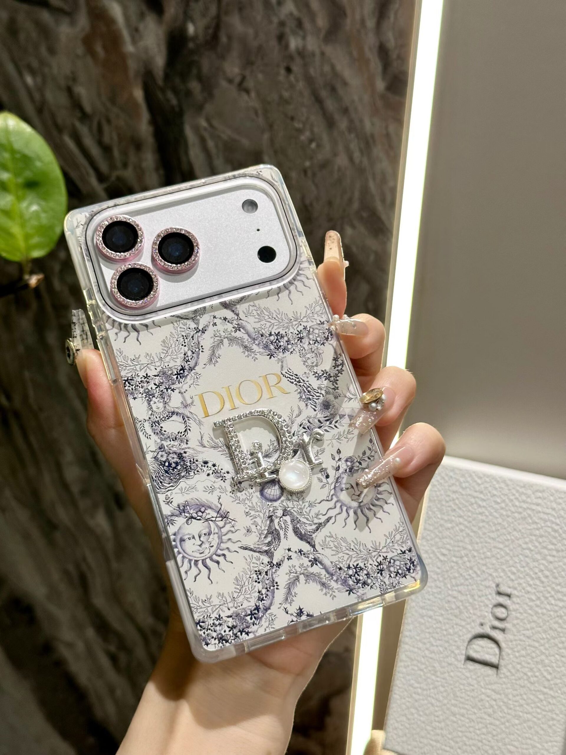 Christian Dior Paris Leather iPhone 17 Pro Max Case With Logo |