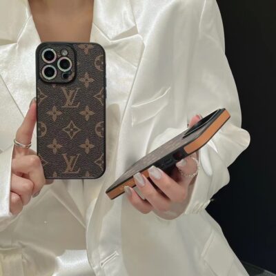 Classic Louis Vuitton Leather iPhone 17 16 15 Pro Max Case
