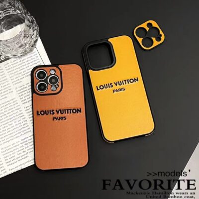 Louis Vuitton Paris iPhone 16 17 Pro Max Leather Case