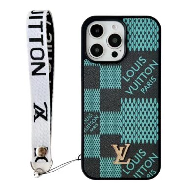 Louis Vuitton-Paris LV iPhone 16 17 Pro Max Case With Hand Strap Holder