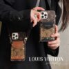 Louis Vuitton iPhone 16 Pro Max Case With Strap And Card Holder Wallet