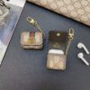 Gucci GG Airpods 4 Pro2 3 Leather Case with Chain Holder