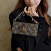 Louis-Vuitton iPhone 16 Pro Max Flip Leather Case With Chain Strap