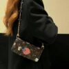 Louis-Vuitton iPhone 16 15 Pro Max Flip Case With Chain Hand shoulder Strap