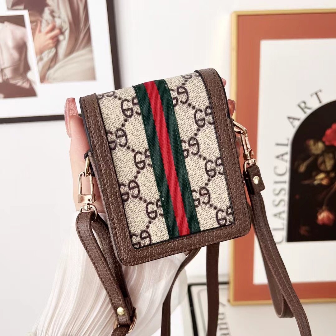 GUCCI ケース 5個 Gucci Samsung Case LV Z FLIP 6 5 Zflip4 GG Case Cover with Strap |