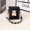 Chanel Samsung Case Z FLIP 5 4 3 2 1 With handle Leather Strap