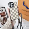Louis Vuitton iPhone 17 16 15 14 Pro Max Case With Long Shoulder Strap