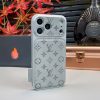 Louis-Vuitton iPhone 17 16 Pro Max Case LV-Monogram White Matte Design