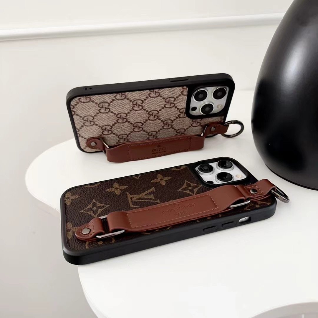 Gucci l phone 15pro ケース Gucci Flower iPhone 16 15 Pro Max Leather Phone Case GG Bloom Floral