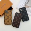 Louis Vuitton iPhone 16 Pro Max Case LV Leather iPhone Case