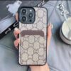 Gucci-GG iPhone 17 16 15 14 Pro Max Case With Card Holder Wallet