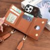 Louis Vuitton Samsung S24Ultra S23Plus S22 Case LV Leather Phone Pouch Bag With Card Holder and Strap