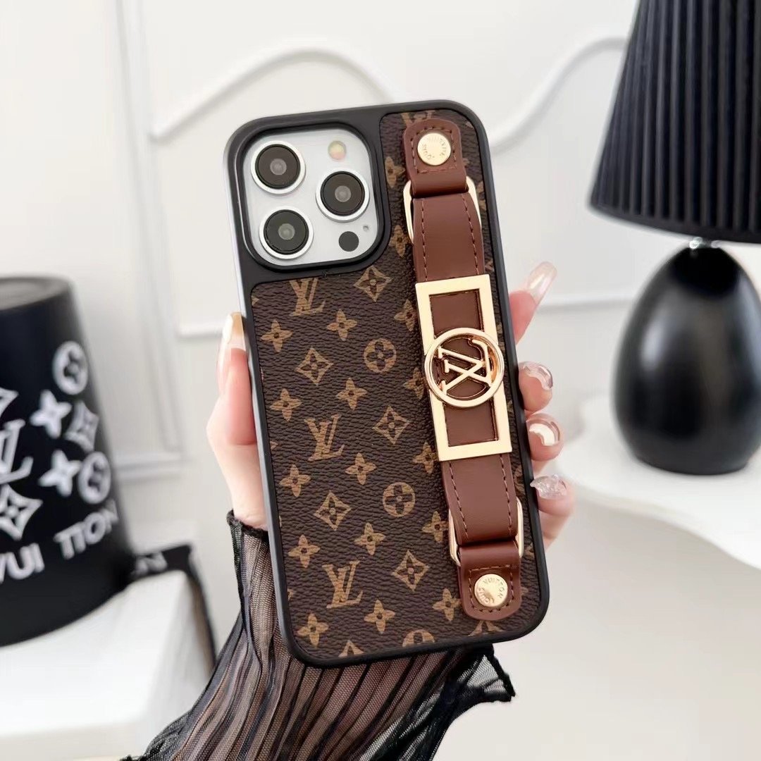 Louis Vuitton iPhone 16 Pro Max Case With Handle LV Logo |