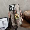 Louis Vuitton-Gucci iPhone 16 Pro Max Case With Handle Leather
