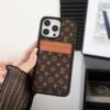 Louis Vuitton Case iPhone 17 16 15 14 Pro Max LV iphone Case With Card Holder