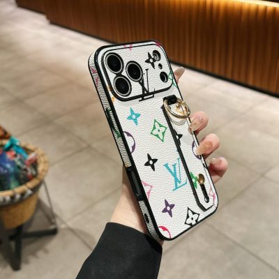 Louis Vuitton iPhone 17 16 Pro Max LV Leather Case With Handle