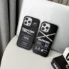 Luxury Balenciaga iPhone 16 15 Pro Max Black Case